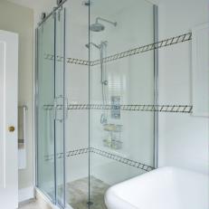 Industrial-Style Glass Shower From Sarah Sees Potential