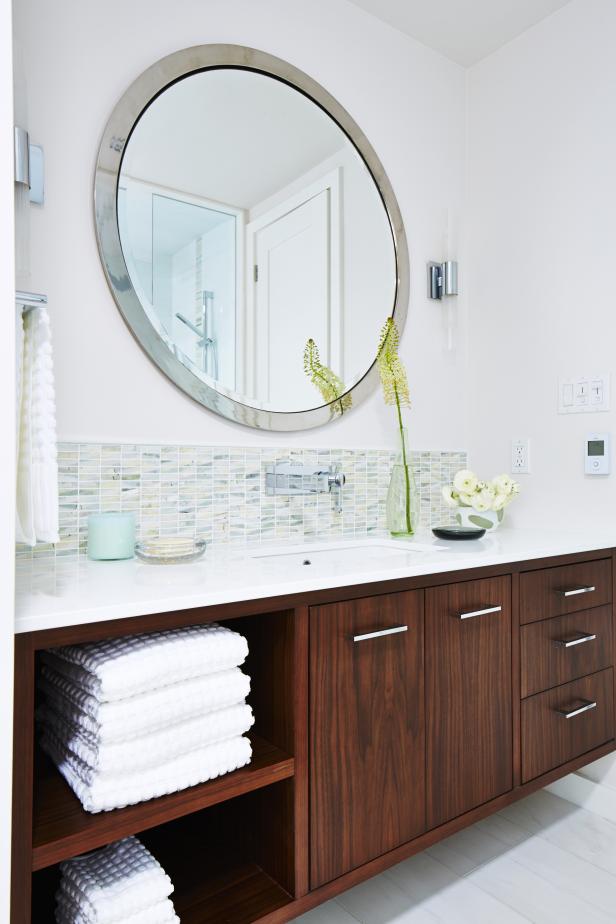 Spa-Style Bathroom Vanity From Sarah Sees Potential | HGTV