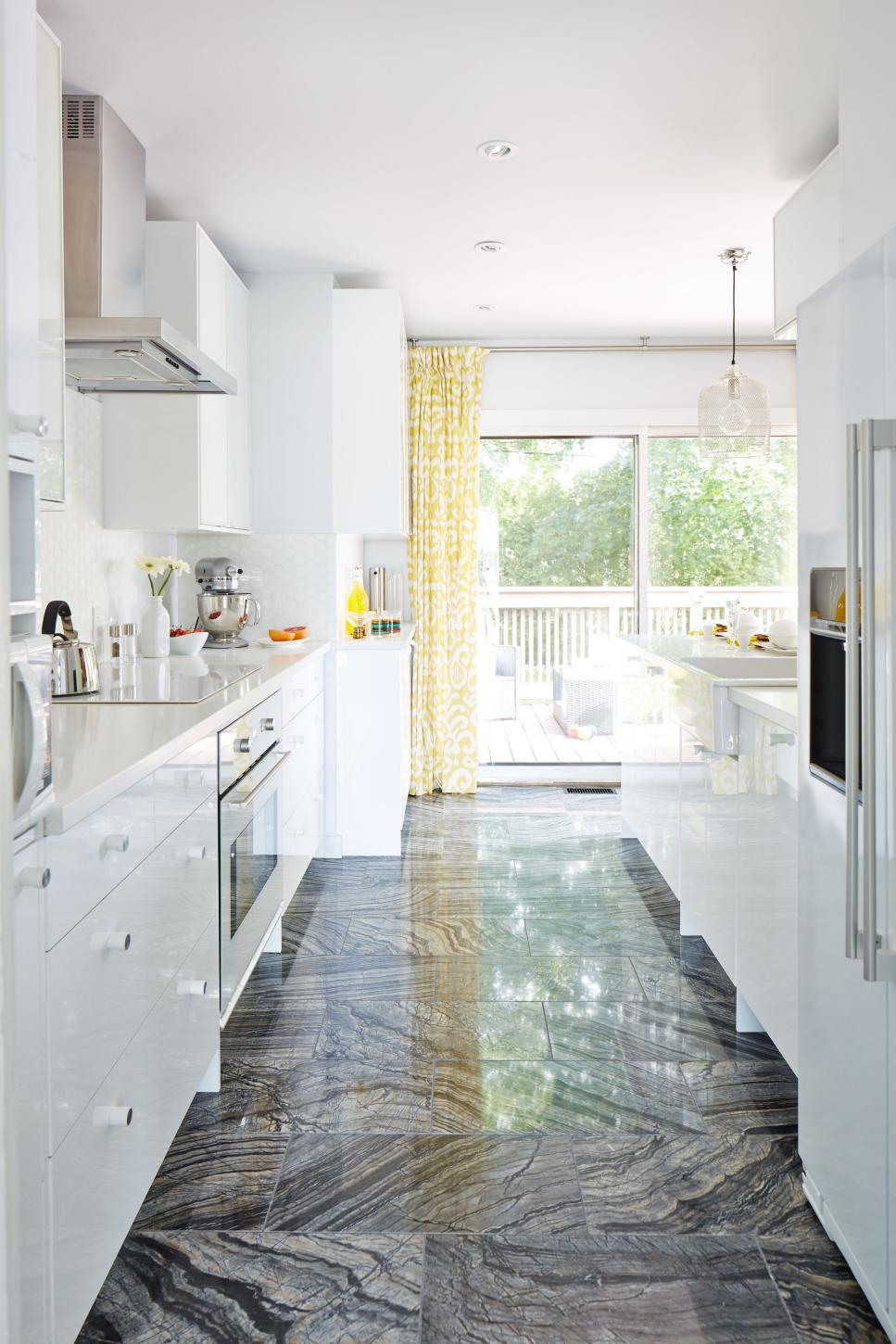 Gorgeous White Galley Kitchen From Sarah Sees Potential | HGTV