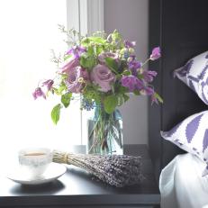 Lavender, Violet and Green Floral Arrangement