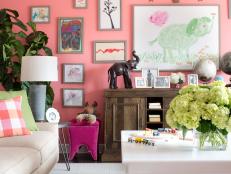 Pink Family Room 