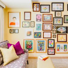 Gallery Wall With Kid Art