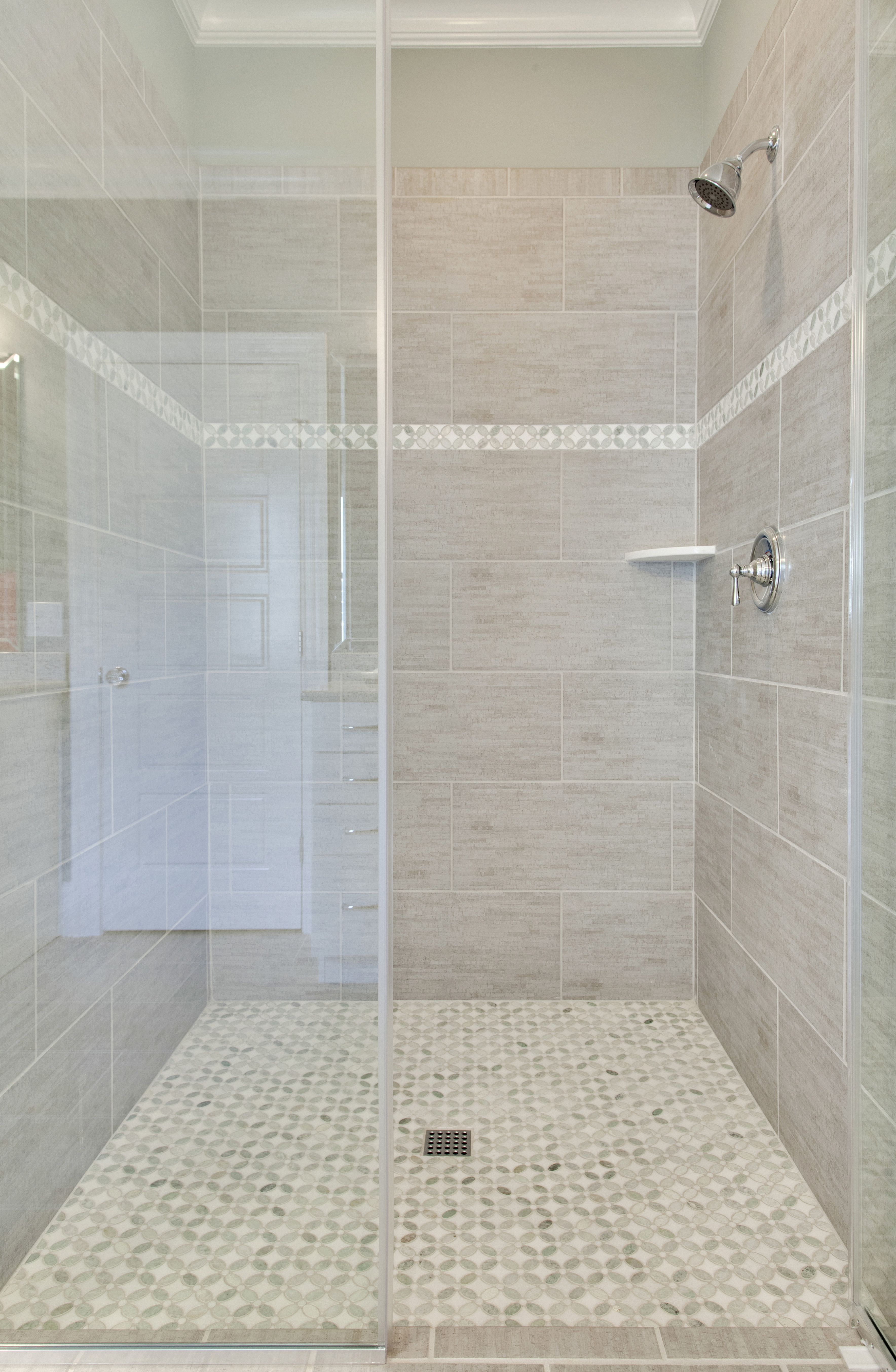 tiled shower floor tiled shower floor