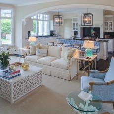 Elegant Neutral Living Room Boasts Ocean-Inspired Accents