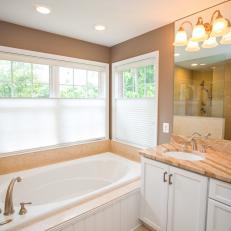 Traditional Master Bathroom is Relaxing