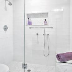 Fresh, Contemporary Glass Enclosed Shower