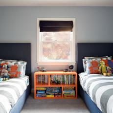 Contemporary Kids' Room With Twin Beds