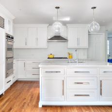 White Kitchen With Sleek Accents