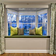 Window Seat With Privacy Curtains 