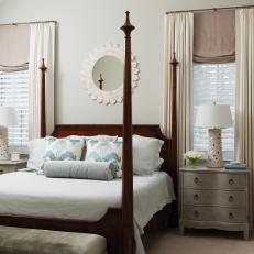 Traditional, Neutral Bedroom is Calming, Inviting 