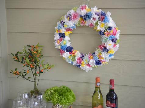 Make a Spring Wreath From Cupcake Liners
