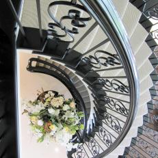 Black Wrought Iron Spiral Staircase
