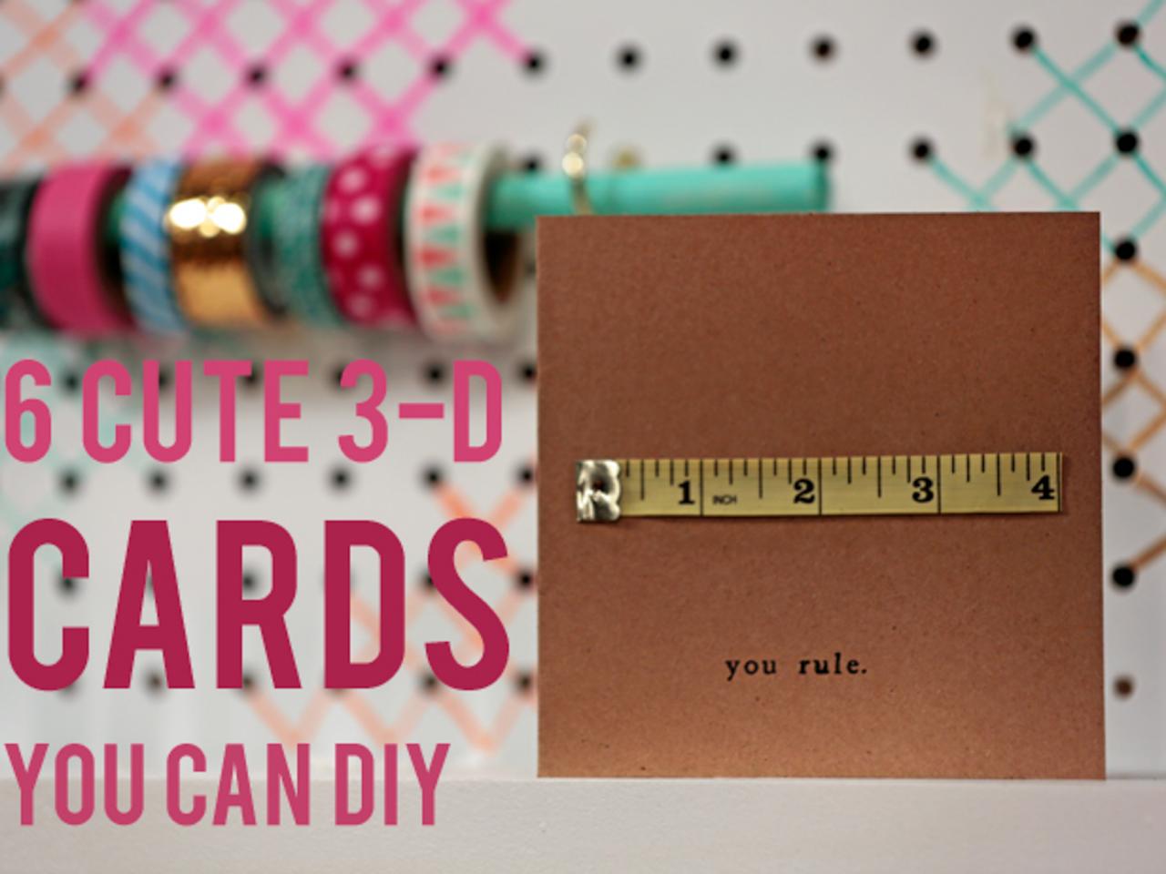 6 easy diy cards you can make in 5 minutes or less | hgtv