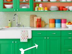 paint green kitchen cabinets