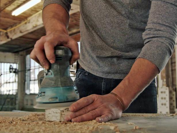 Make a rustic table lamp with a lamp kit and a birch wood log.