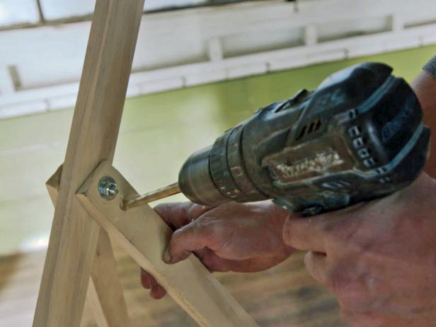 Make a rustic, modern floor lamp using pine lumber.