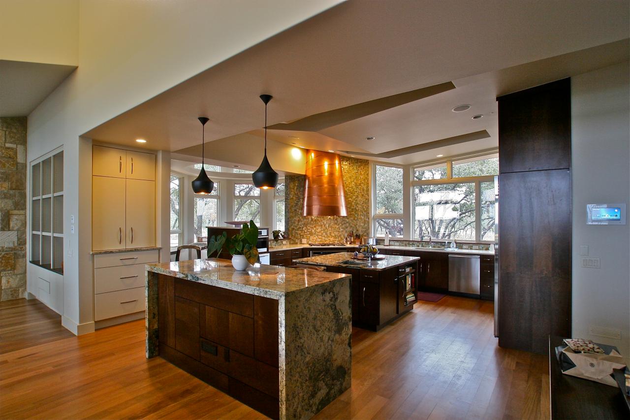 Open Plan Kitchen With Two Islands | HGTV