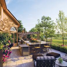 Outdoor Dining Room and Lawn