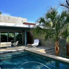 Modern Home Features Sleek Swimming Pool