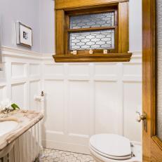 Rehab Addict: Restored Powder Room with Wainscoting 