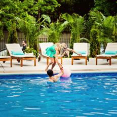 Rehab Addict: Nicole and Her Son Play in the Pool 