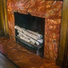 Rehab Addict: Restored Marble Fireplace Shines in the Study 
