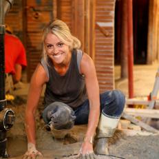 Rehab Addict: Nicole Leaves Her Handprint in the Cement 