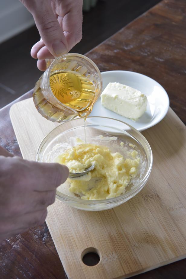 Combine the maple syrup and butter in a small bowl to make a compound butter.