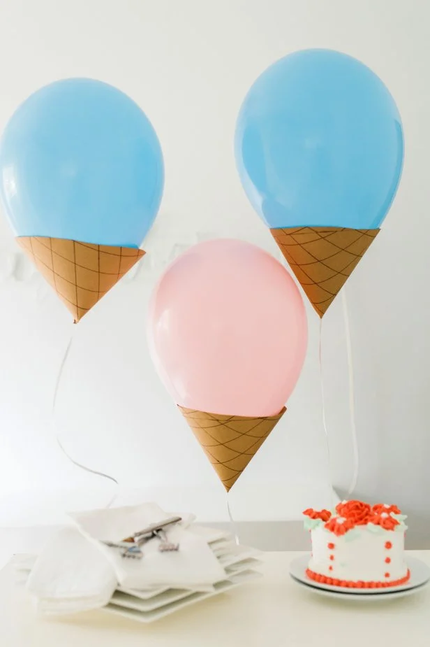 How to Make Ice Cream Cone Party Balloons | 10 Tips for Easy ...