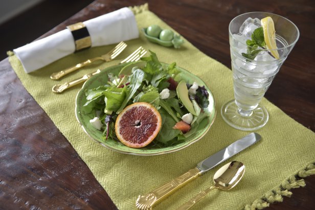 Salad With Fresh Greens, Herbed Goat Cheese & Citrus Notes