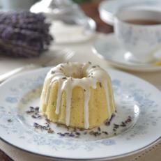 Top Tea Cakes with Loose Lavender 
