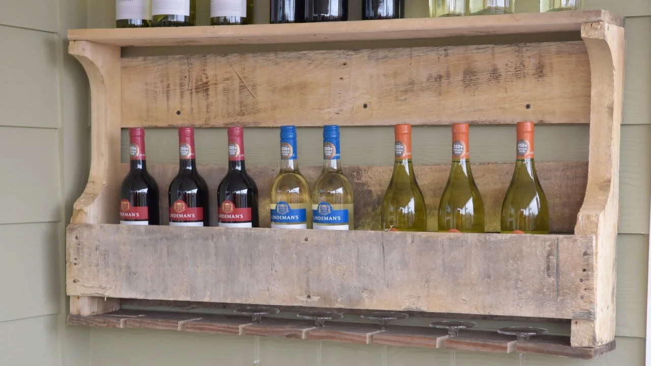 Pallet wine rack for sale outlet