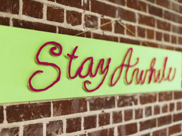Make Personalized Wall Art with Wire and Yarn