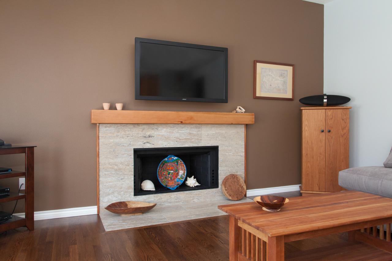Installing A New Fireplace Surround Diy, How To Surround A Fireplace