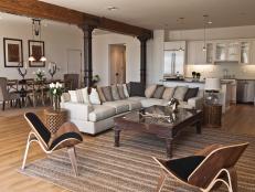 Living Room With Old World & Industrial Appeal