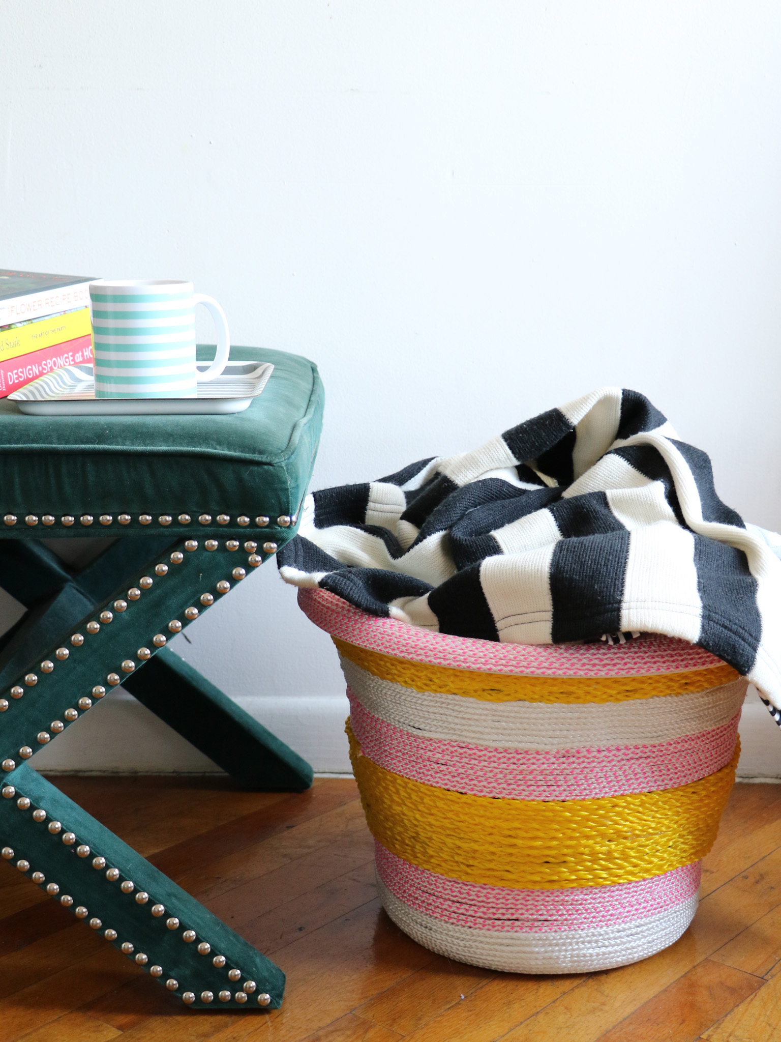 Colorful rope bowl