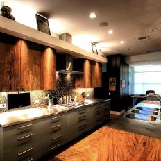 Rustic Wood & Stainless Steel in Stunning Eclectic Kitchen