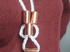 Make a modern piece of jewelry with inexpensive supplies from your local hardware store. Copper, the next trendy metal, looks contemporary and unique on this rope necklace.
