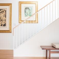 Custom White Oak & Metal Railing
