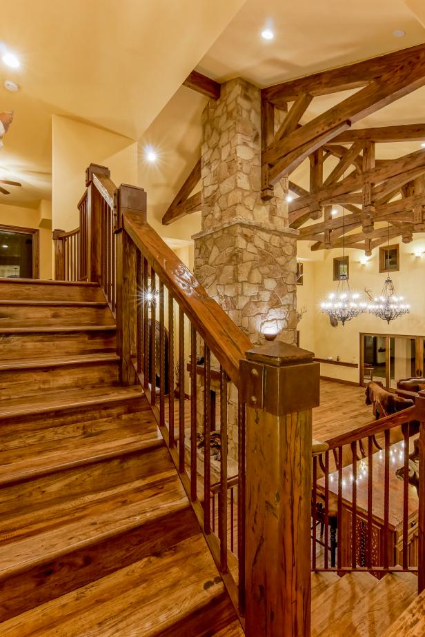 Exposed Beams &amp; Rustic Railings HGTV