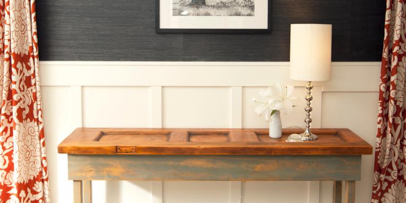 Wood Door Console Table