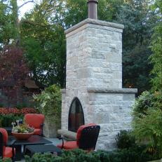 C.B. Conlin Landscaping: An Outdoor Fireplace in Stone
