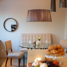Contemporary Breakfast Nook With Banquette Bench
