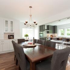 Open Concept Kitchen and Dining Room 