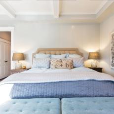 Serene Master Bedroom Boasts Shades of Blue