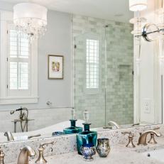 Marble Adds Elegance in Traditional Master Bath