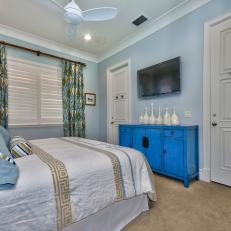 Antique Chest Inspires Bedroom Design, Palette