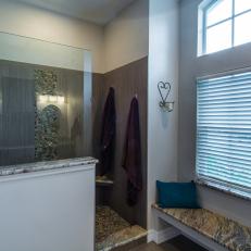 Contemporary Neutral Bathroom With Walk-In Shower