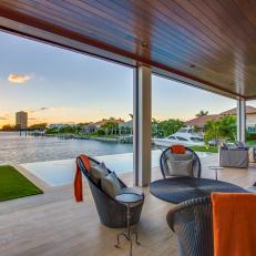 Covered Patio & Infinity Pool Boast Stunning Bay View