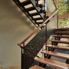 Modern Staircase in Mountain Home